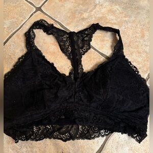 Black lace bralette